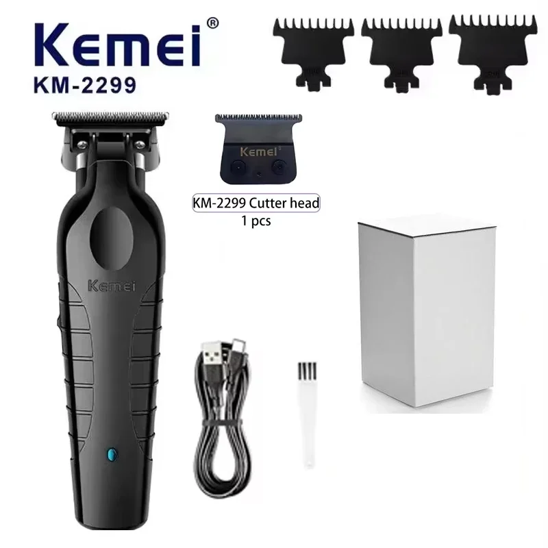 

Kemei KM-2299 Professional Wireless Hair Clipper 1200mAh Electric USB Charging Hair clippers barber shop accessories