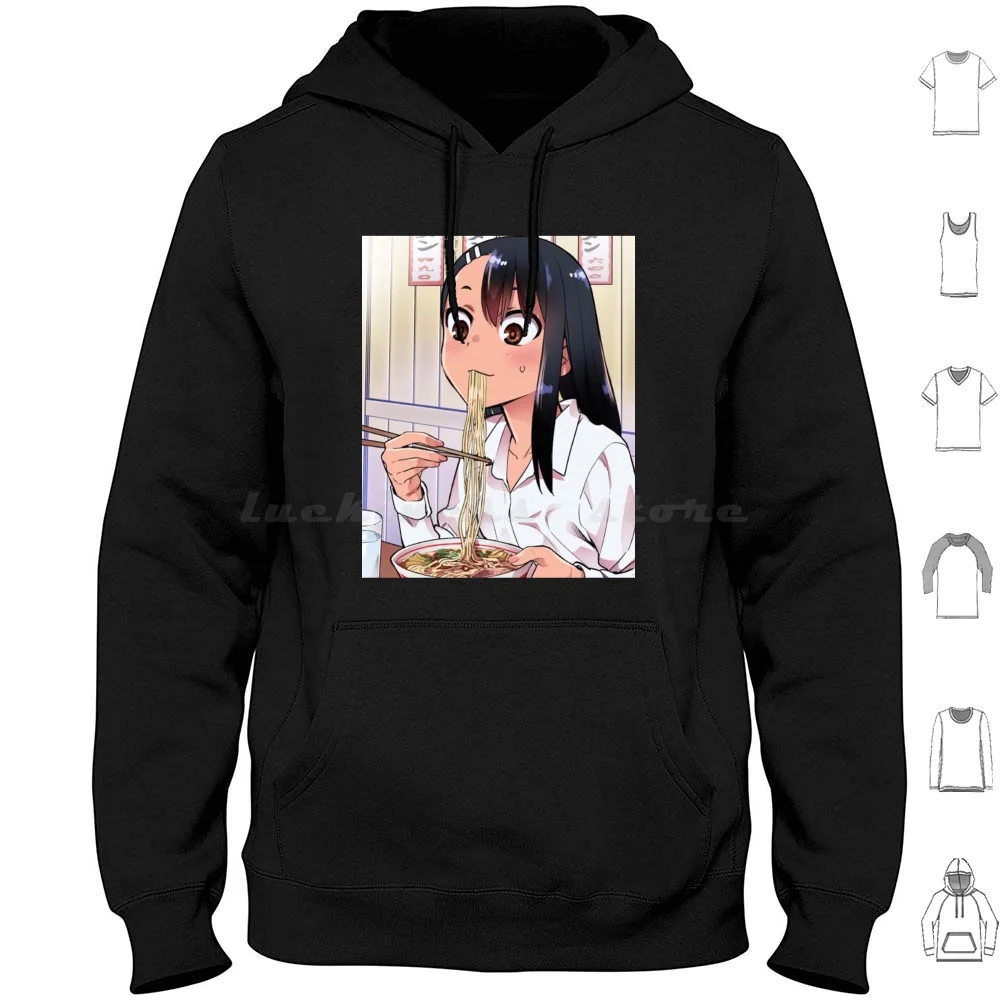 Nagatoro-Ramen Meal Hoodies Long Sleeve Nagatoro Anime Manga Please Dont Bully Me Nagatoro Nagatoro San Bully