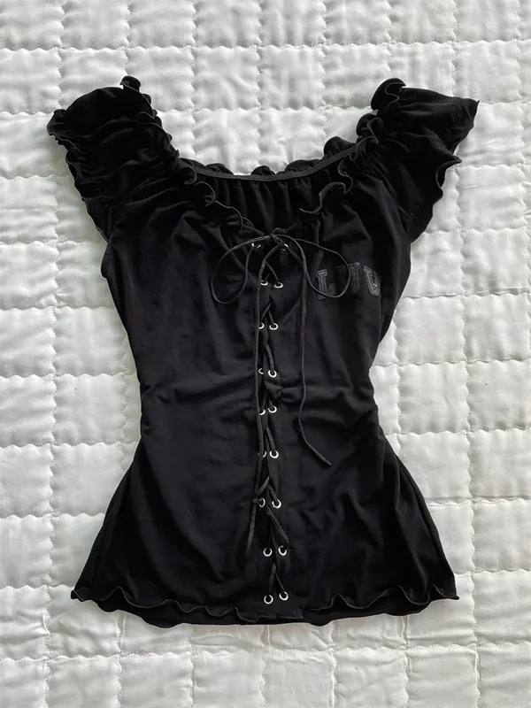 

Оригинальный черный деревянный жилет, топ, американский Sle, винтажный ретро хлопковый женский модный летний наряд, цельный комплект