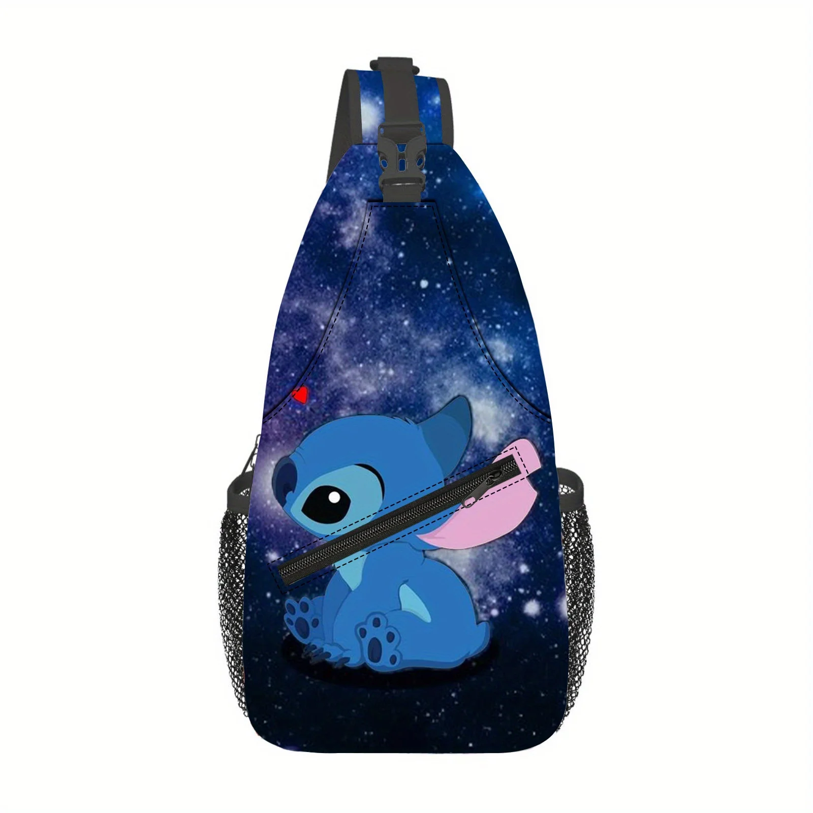 

Сумка через плечо с мультяшным принтом Disney Stitch для мужчин и женщин