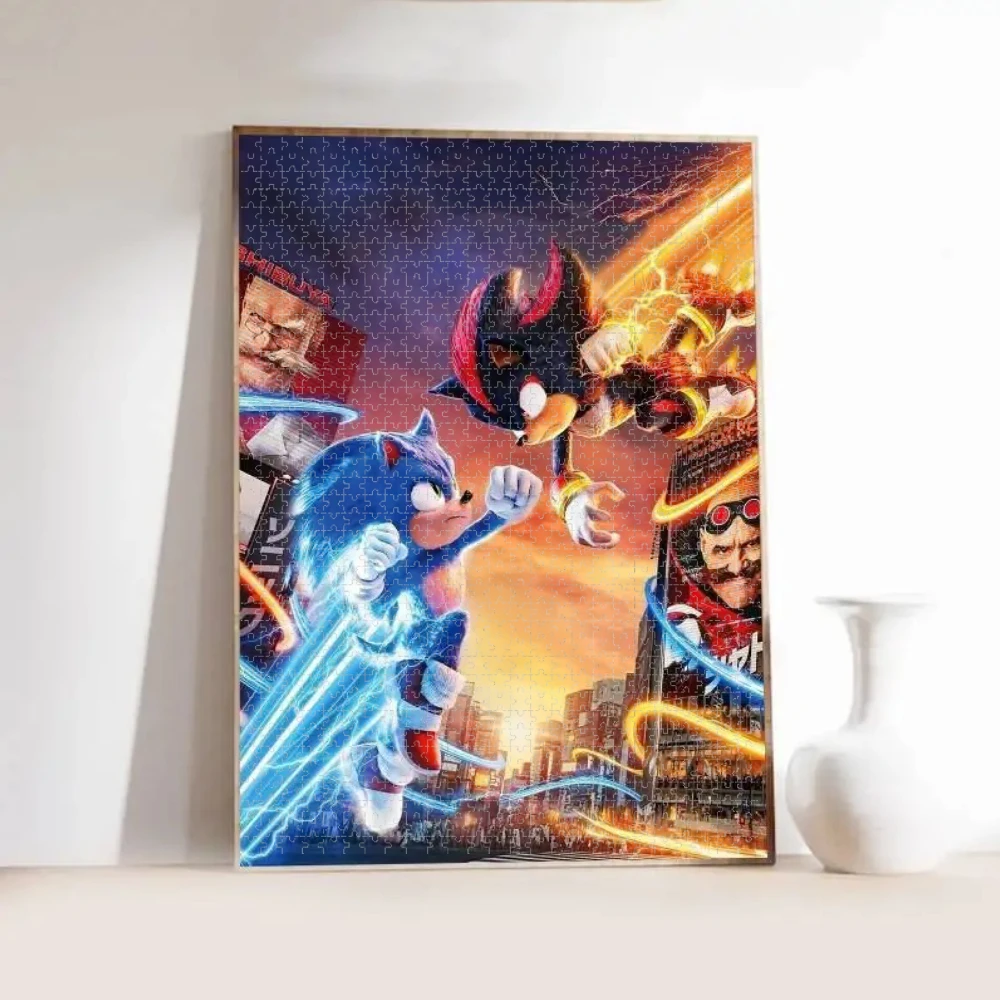 

500 PCS Jigsaw Puzzle, Sonic Puzzles, Perfect for DIY Creative Fun with Family,Gift ,teasing Toy