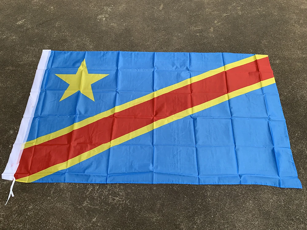 Z-ONE FLAG Congo Democratic Republic of the Congo flag 3x5 ft 90X150cm polyester hanging Indoor Outdoor Decoration banner