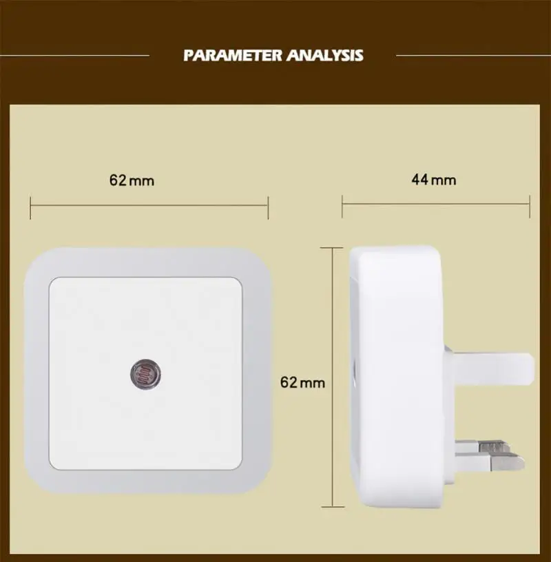 Nachtlampje Mini Lichtsensor Controle 110-240V Eu Us Uk Plug Nachtlampje Voor Kinderen Kinderen Woonkamer Slaapkamer Verlichting