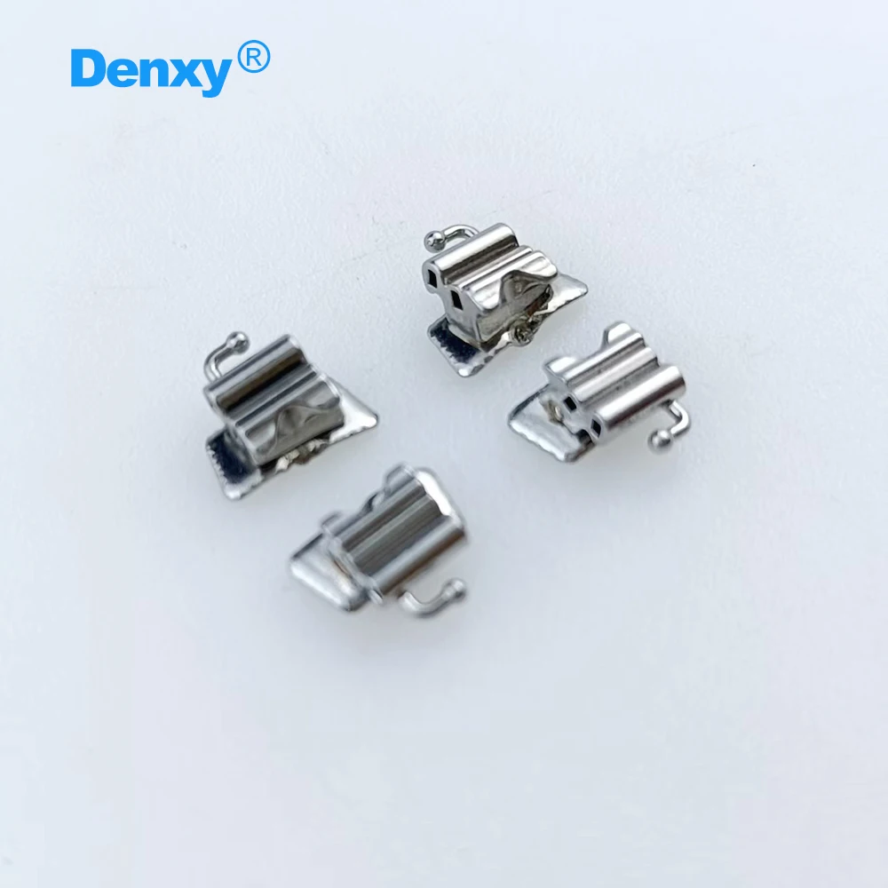 DENXY 20 Sets/80 Stück Kieferorthopädische 1. Molaren-Bukkalröhrchen U2L2 Roth/Mbt T022 Slot Rechteckige Konvertierbare Dental-Bukkalröhrchen – Detail 2