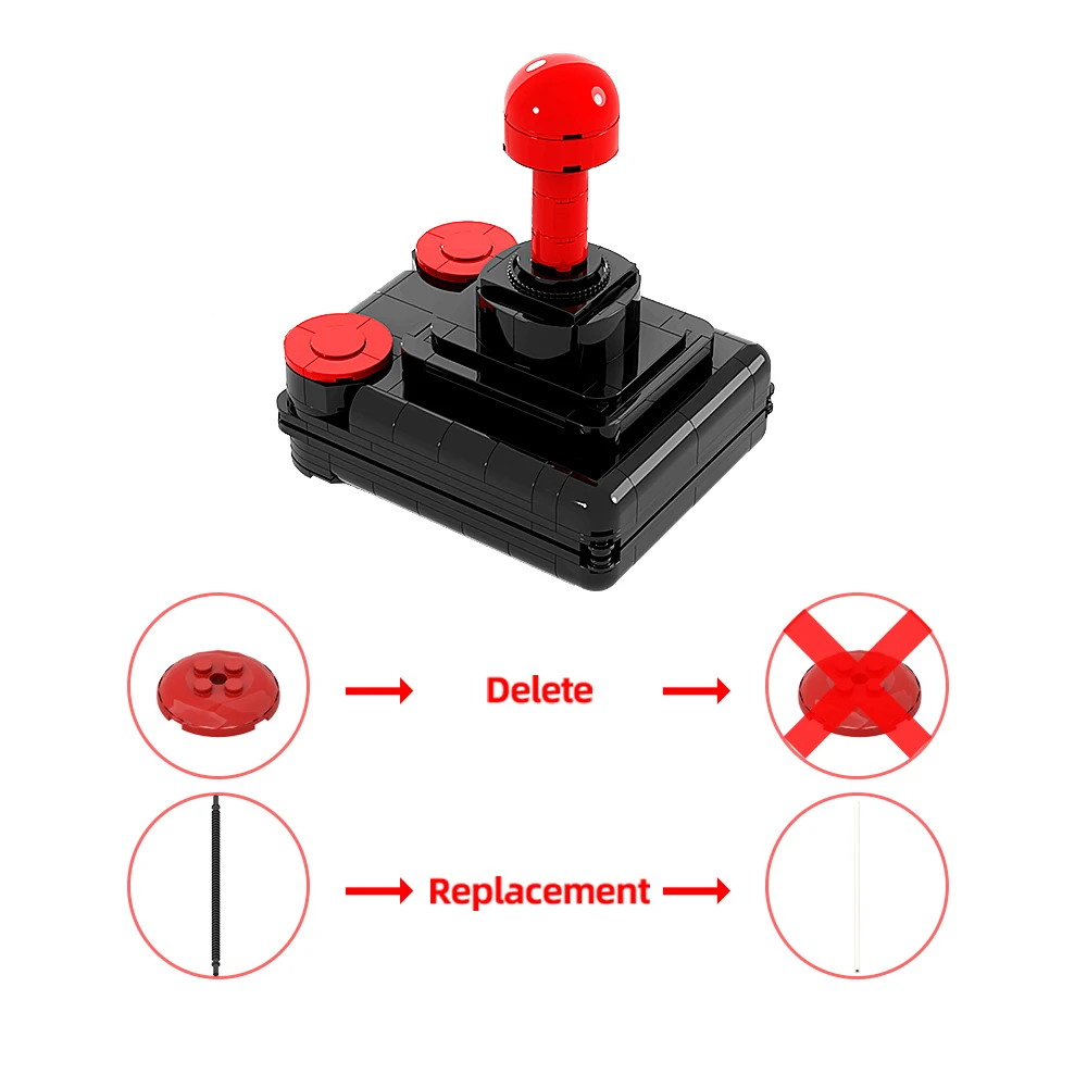 MOC  Competition PRO Full Scale Joystick With Moving Parts Building Blocks Model Game Controller Bricks Assembly Toys Kids Gifts