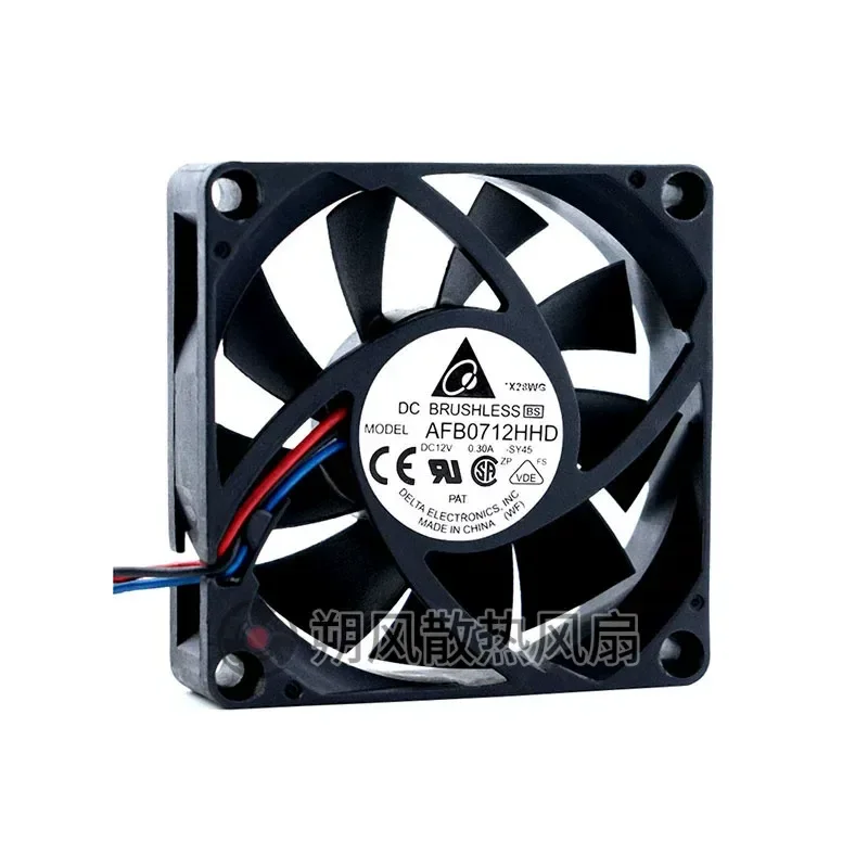 for Delta 7020 7CM AMD Platform Double Ball Bearing Computer CPU Fan AFB0712HHD 12V 0.30A