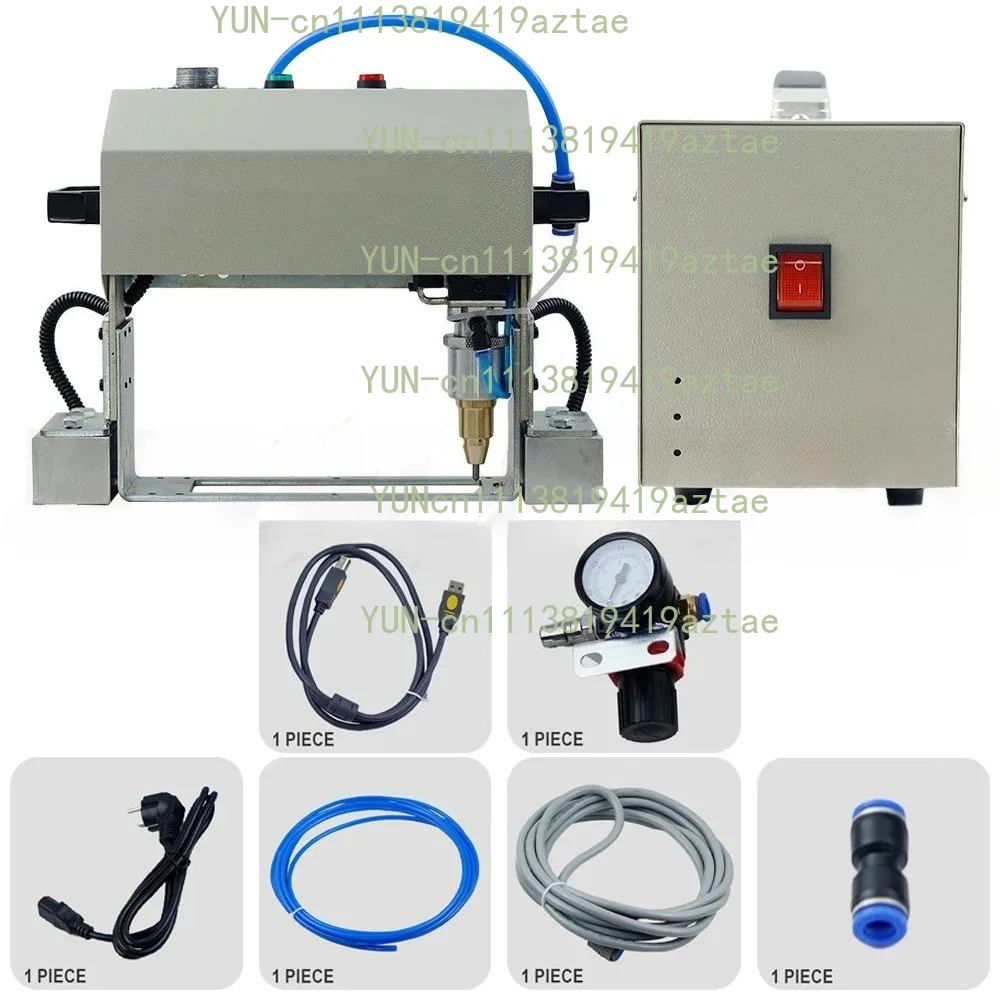 140x40mm Pneumatic Dot Peen Marking Machine Metal Engraving Machine for Letters Serial Numbers VIN Code Chassis Number Date