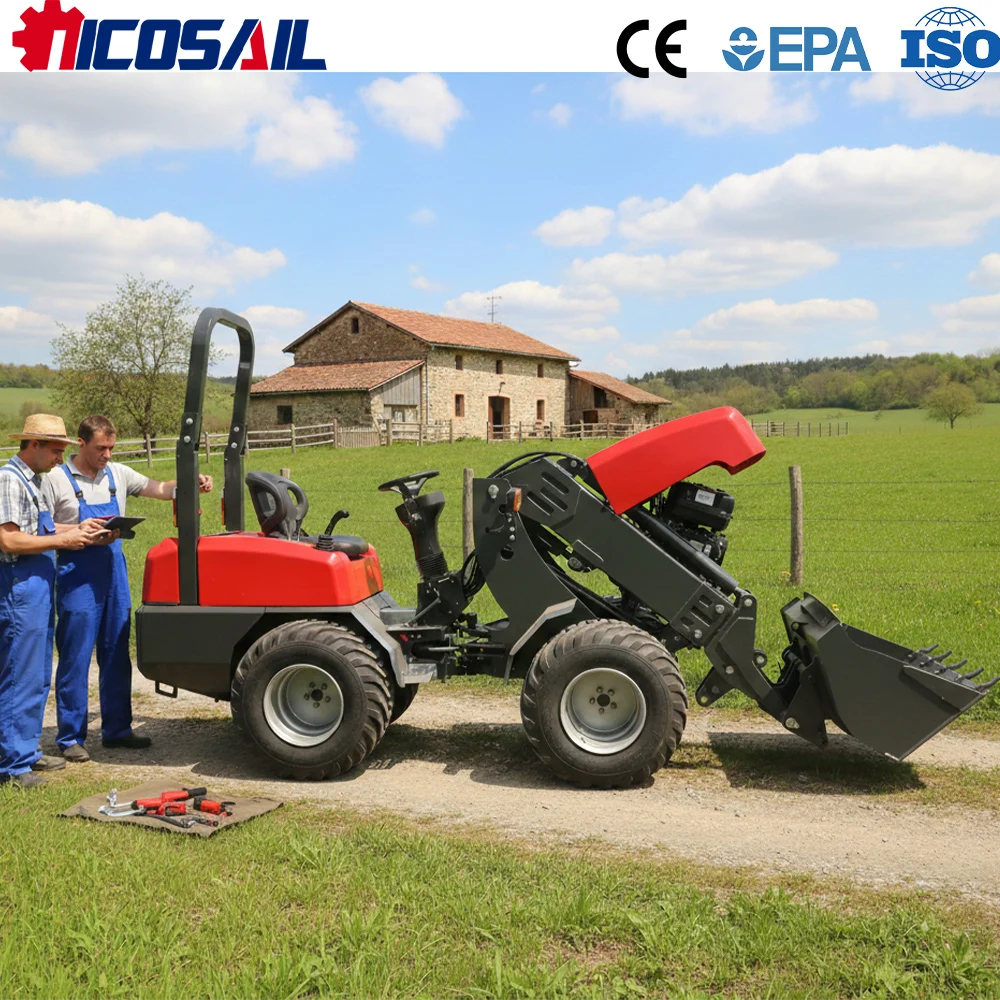 Custom Mini Telescopic Loader KZL918 Euro 5 CE Compact Powerful Telescopic Loader for Farm Garden and Construction
