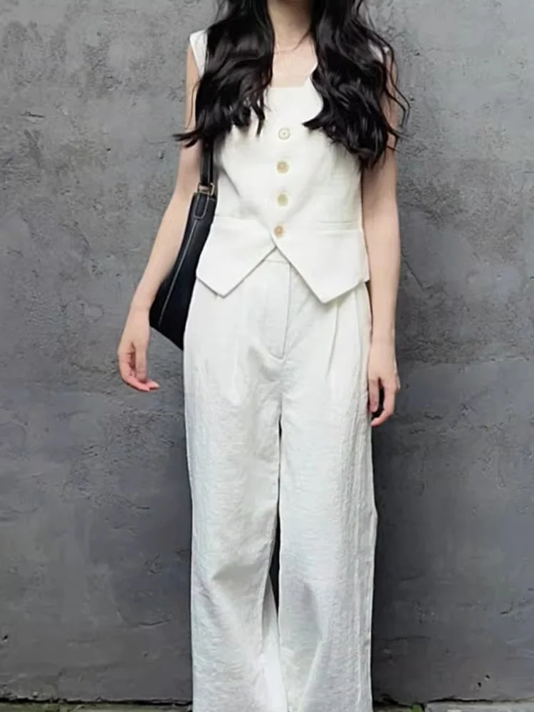 

Корейский удобный костюм на одной пуговице, жилет, многослойный топ, модный летний новый поступление, женский жилет