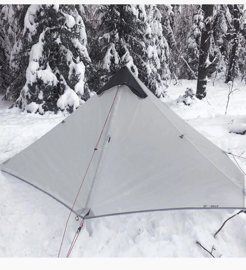 3F UL Gear 2026 Lanshan 1P Zelt Outdoor Camping 15D SilNylon Zelt Ultraleicht 760g Wasserdichtes Stangenloses Zelt für Trekking und Backpacking – Detail 19
