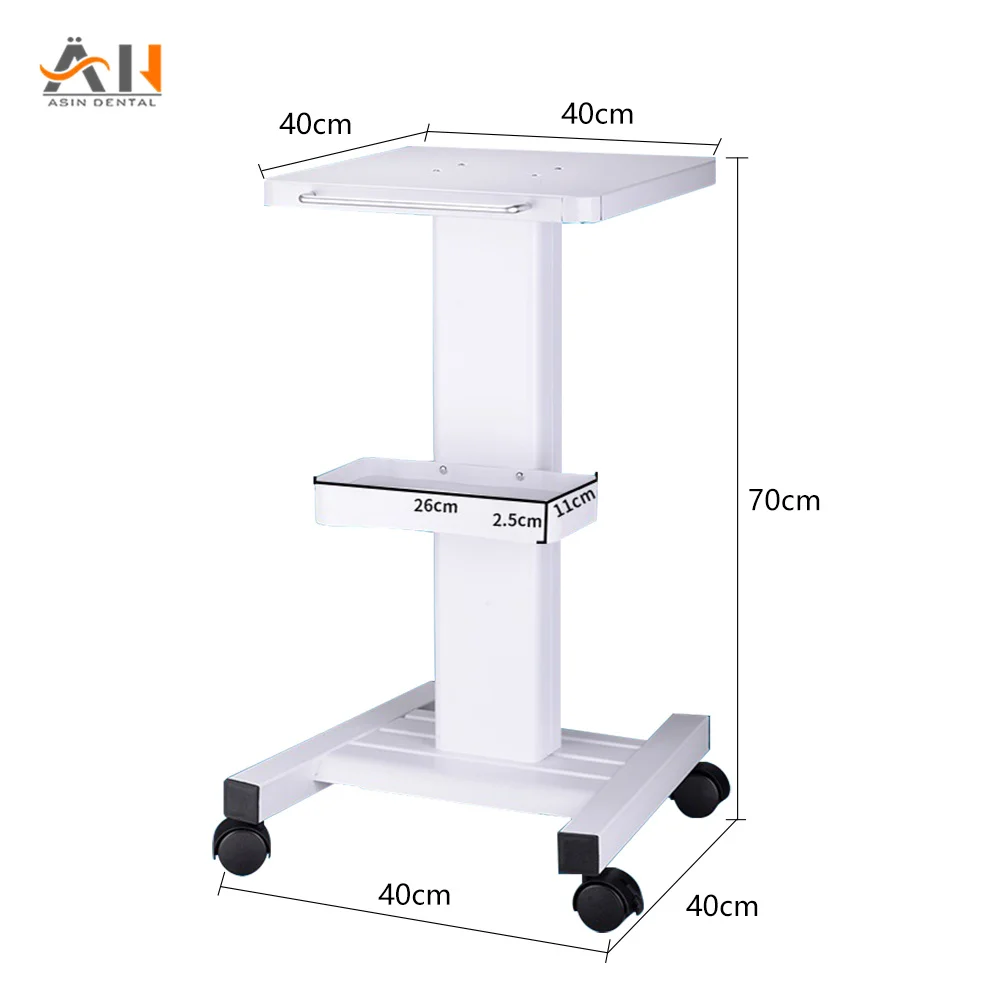 Beauty Equipment Double-layer Storage Rack Rolling Wheel Beauty Salon Household Trolley Cart Face Skin Care Tools