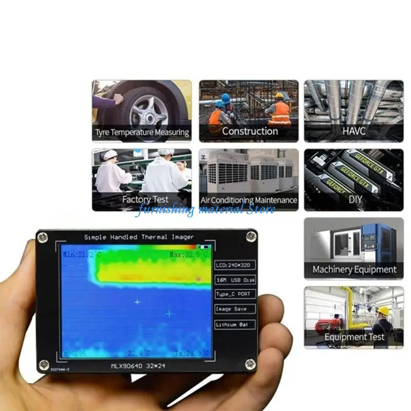 

Y5GD Multifunction Temperature Detectors Thermal Camera Equipment for Home