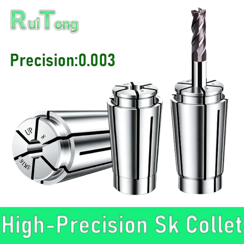 SK16 Präzisions-Spannzange 0,003 SK Spannzangenfutter CNC-Drehmaschine Fräser Spannzangenwerkzeughalter 3~16mm 1/8 Zoll Bohrung Spannzange