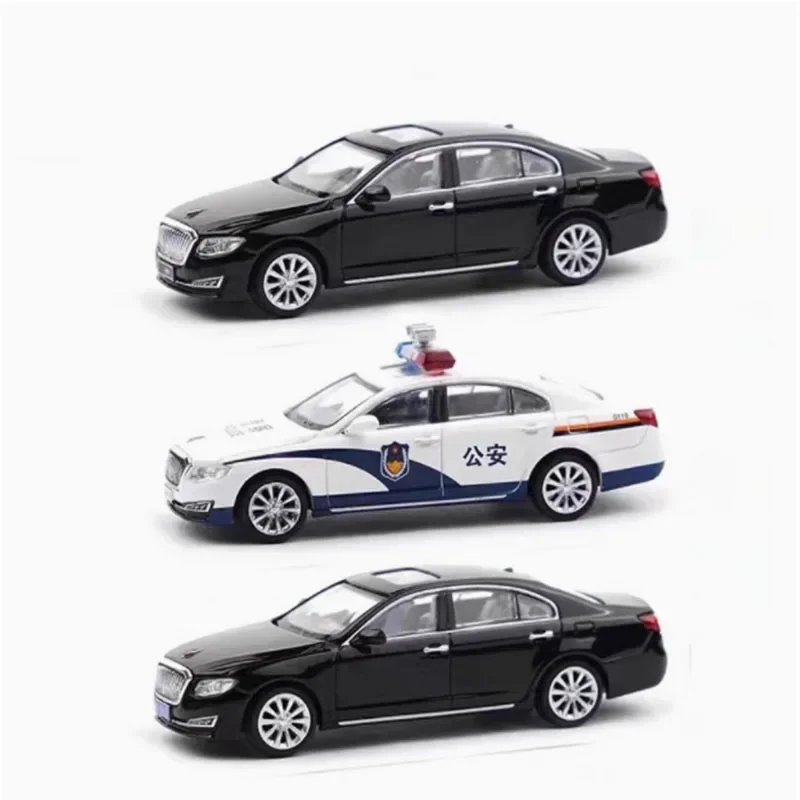 Diecast Original 1:64 Scale Hongqi H7 Simulation Alloy Car Model Static Display Collectible Toy Gift Decration Souvenir