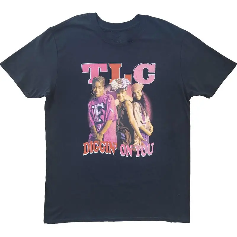 Vintage TLC Diggin On You Heavy Cotton Black S 234XL T Shirt MM747