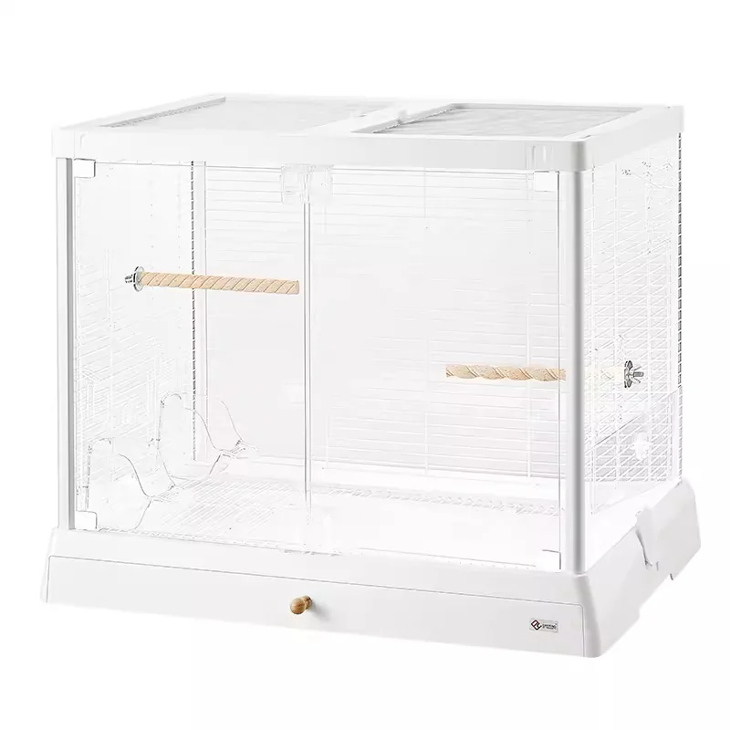 Birdcage B6047SS panoramic glass high transparency birdcage villa home luxury new parrot cage
