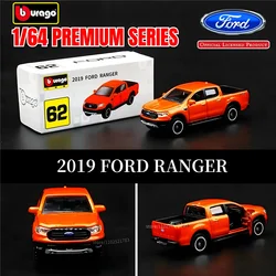 Bburago 1:64 Ford Ranger Pickup Replica Car Model, Scale Chevrolet Audi Porsche VW Honda Diecast Miniature Art Kid Boy Toy