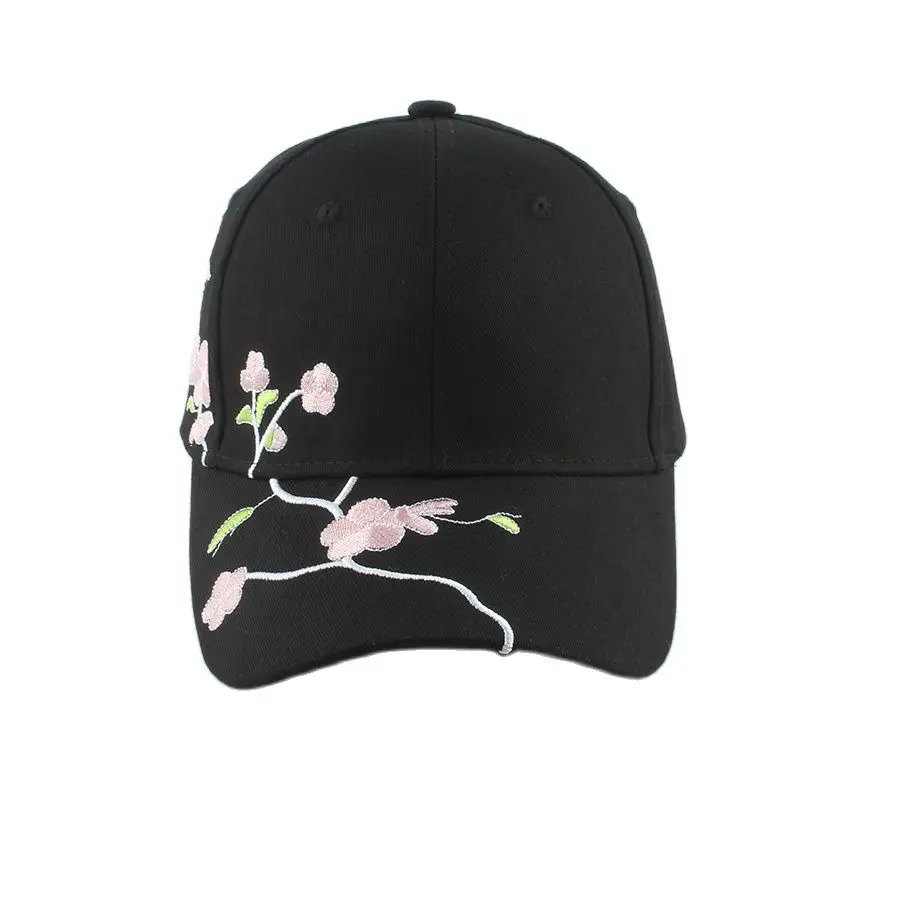 Flower Embroidery Women Baseball Cap Summer Outdoor Adjustable Visor Sun Hat Fashion Female Girls Cotton Hip Hop Snapback Caps