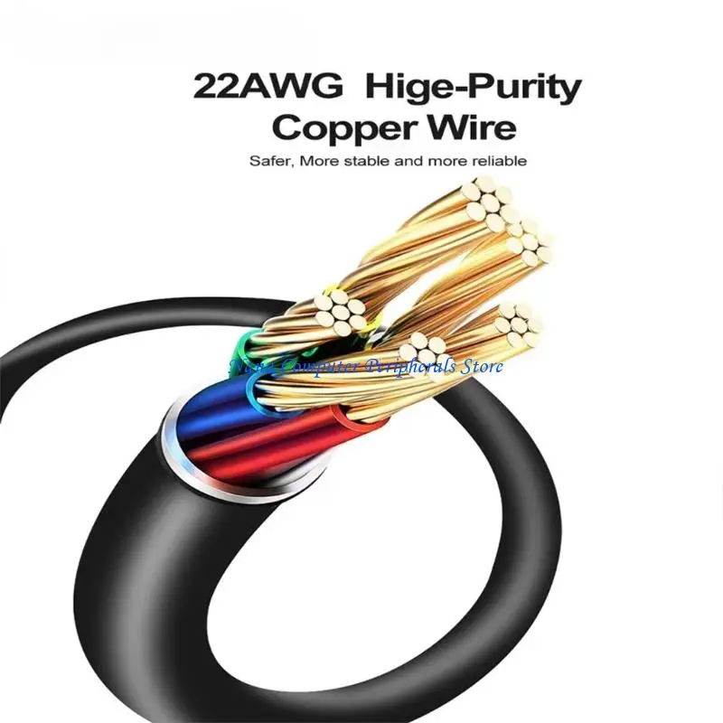 F68C سلك تمديد عالي التحمل ملحقات الطابعة ثلاثية الأبعاد كابل تمديد محور 6Pin