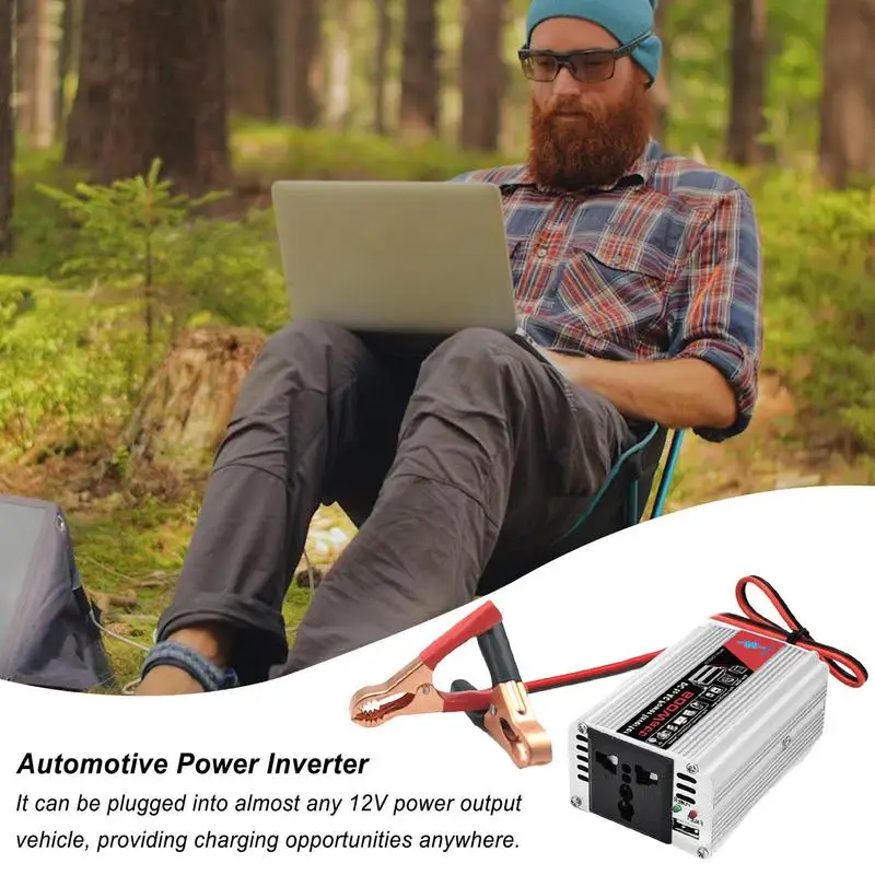 

Car Outlet Adapter 600W Solar Home Appliances Inverter USB Fast Charging Ports Car Charger For Laptop Plug Adapter Power For