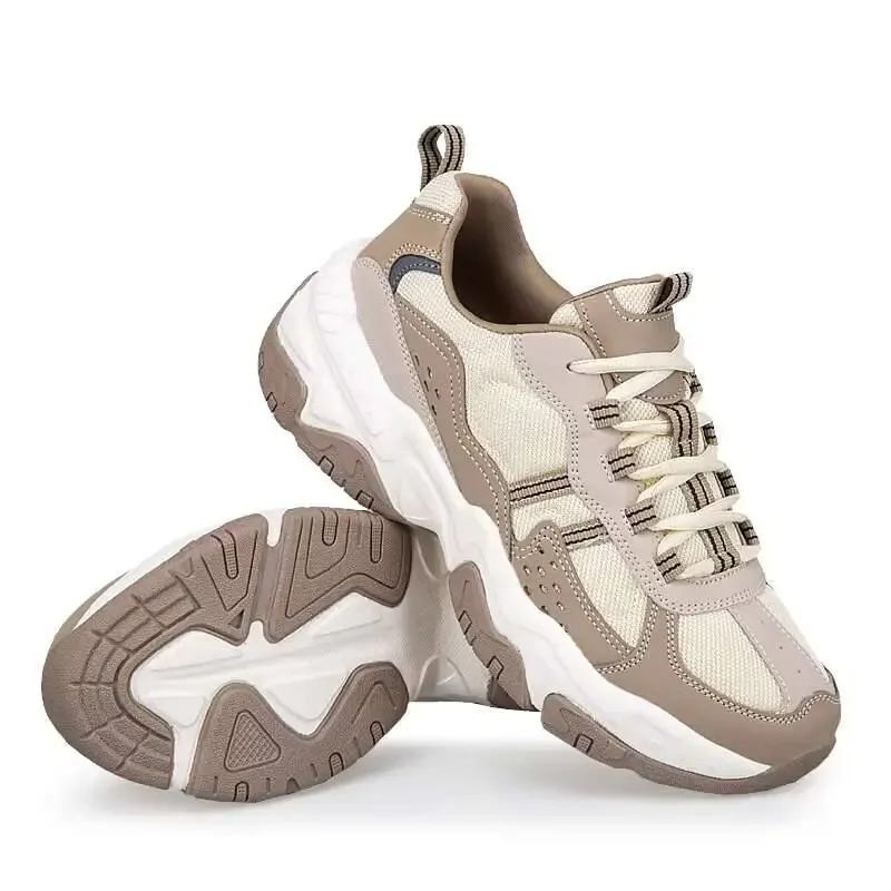 

Hommes sport course noir Jogging chaussures espadrilles décontractées marron extérieur respirant maille femmes léger