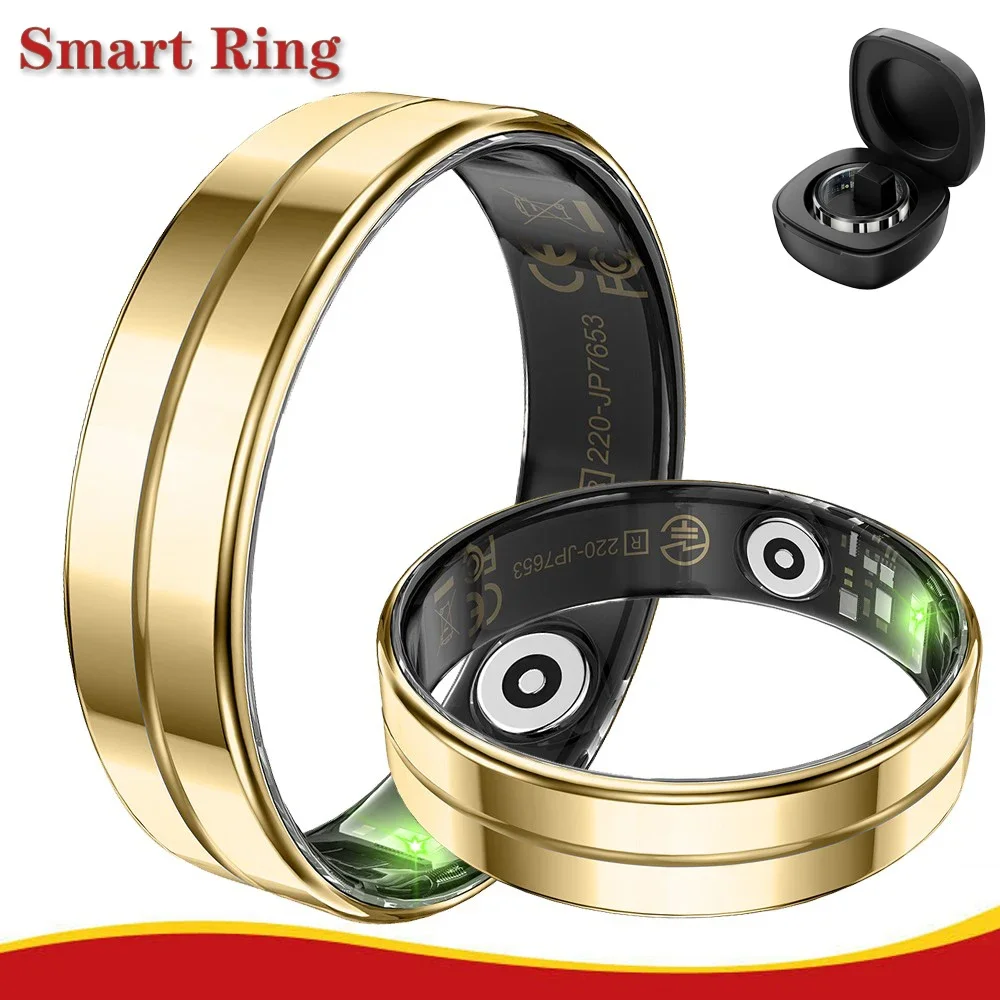 

Ultra-thin Smart Ring Men Women, Long Battery Life, Health Monitor, IP68 5ATM Waterproof, Multi-sport Mode Smartring for Xiaomi