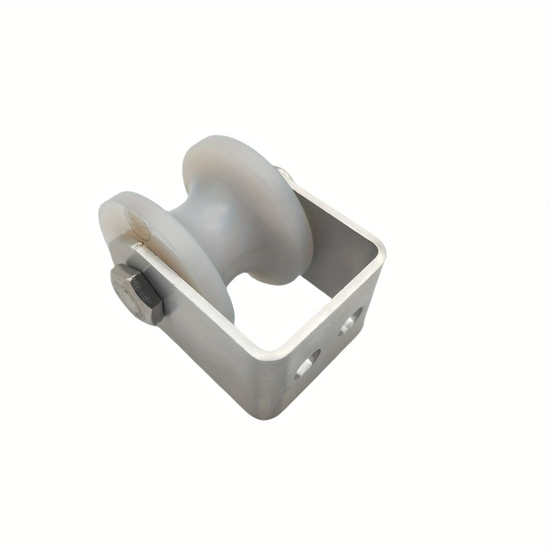 Nylon U-Shaped Pulley with Stainless Steel Bracket  Smooth Rolling Bearings for Round Tube Sliding Gate 30mm x 40mm