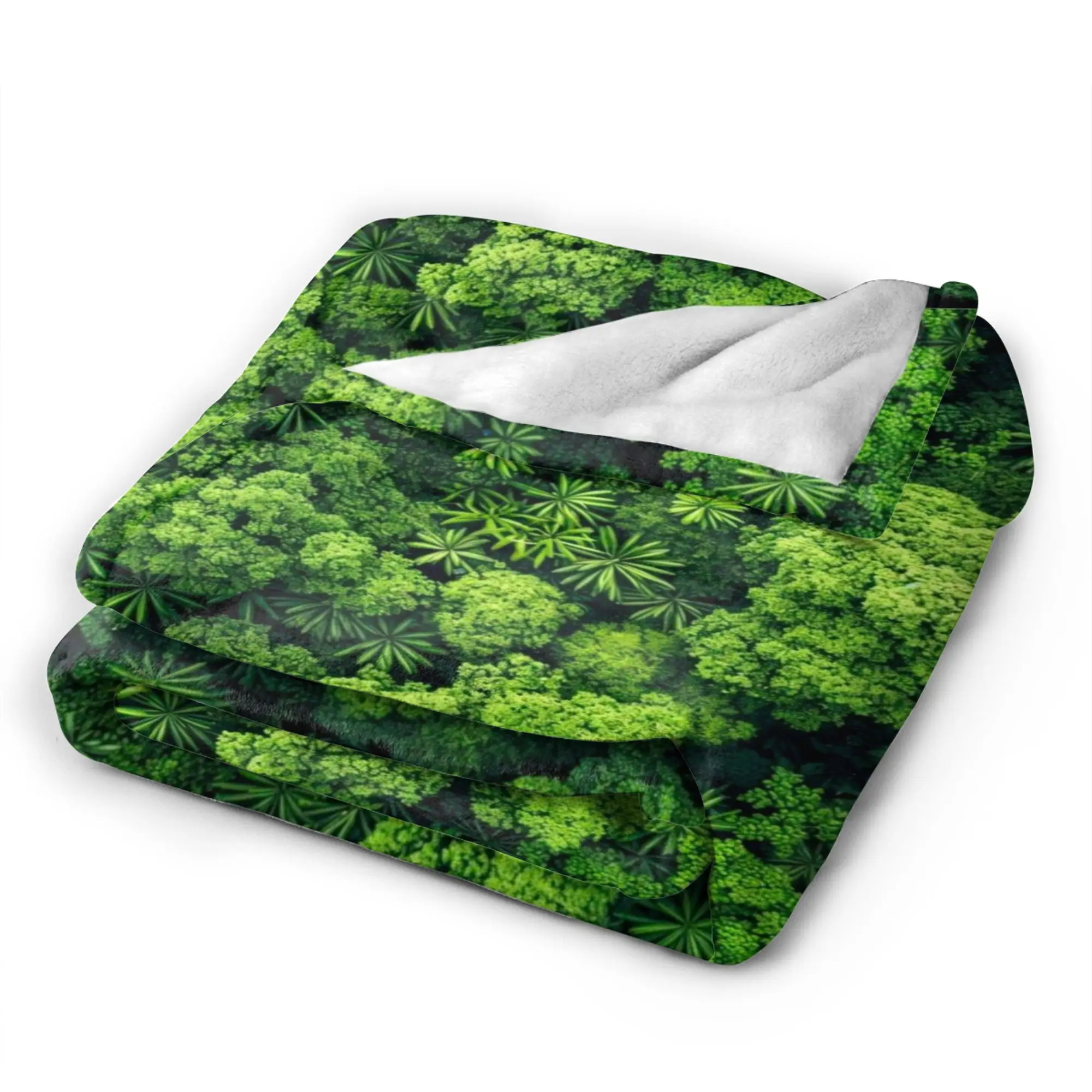 Couverture de combat d'herbe Y2K, couverture de verdure de terre de prairie, polaire Super douce, lavable en Machine