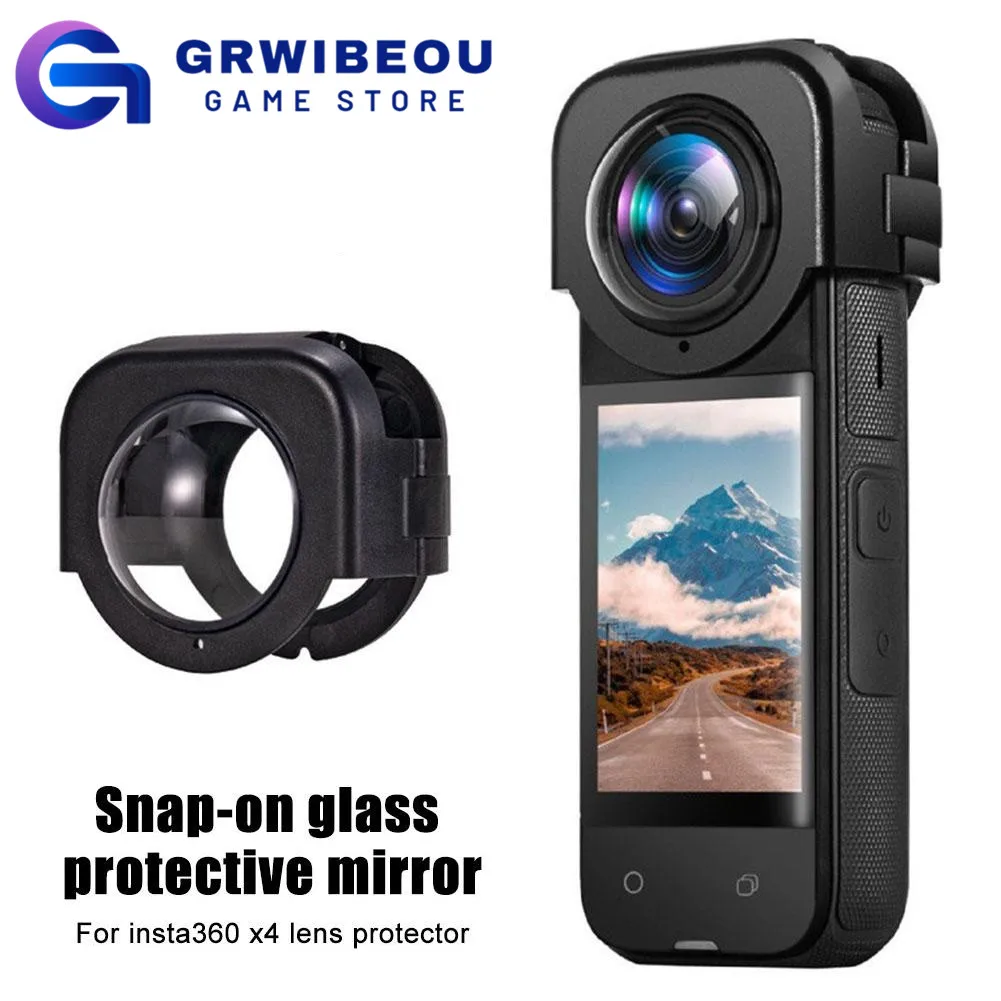 

GRWIBEOU For Insta360 X4 Lens Guards Anti-Scratch Tempered Glass Protective Case for Insta 360 X4 Camera Lens Protector