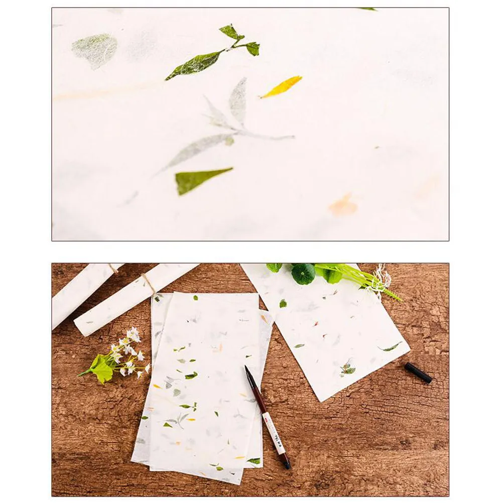 40Sheet Handmade Xuan Paper Chinese Calligraphy Rice Paper with Clear Grid Lines Sumi Drawing Painting Practice Supplies Gift