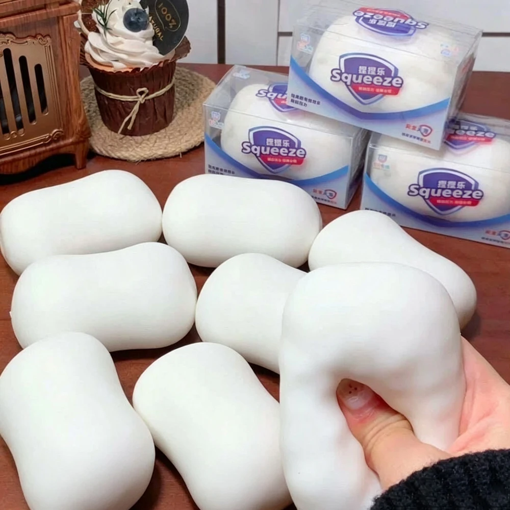 Erdbeer-Mango-Erdnuss Squishy Weiches Langsam Rückfederndes Knirsch-Sound ASMR Stressabbau-Spielzeug Baustein-Füllmaterial Anti-Druck-Spielzeug – Detail 6