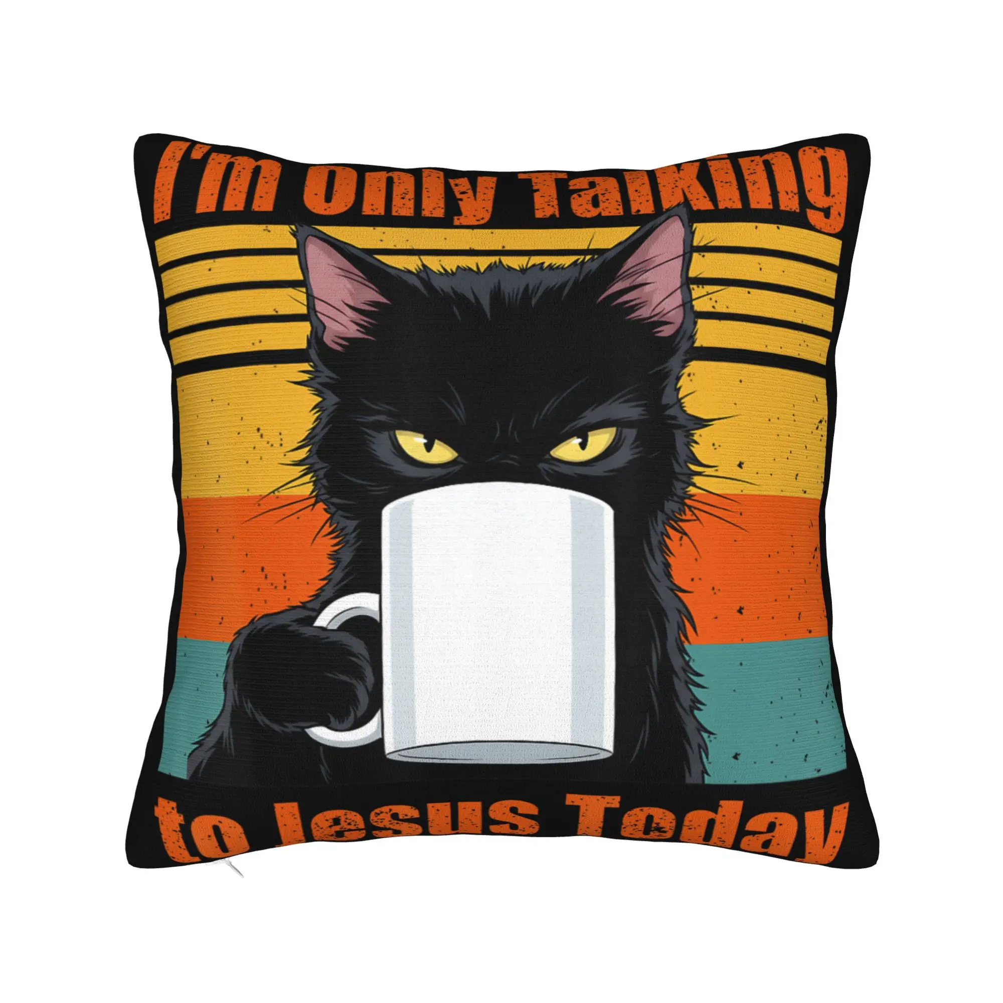 I'm Only Talking to Jesus Today  Pillow Covers Merch Soft Cushion Cover Gift  Throw Pillow Case Cover Home Multi Size