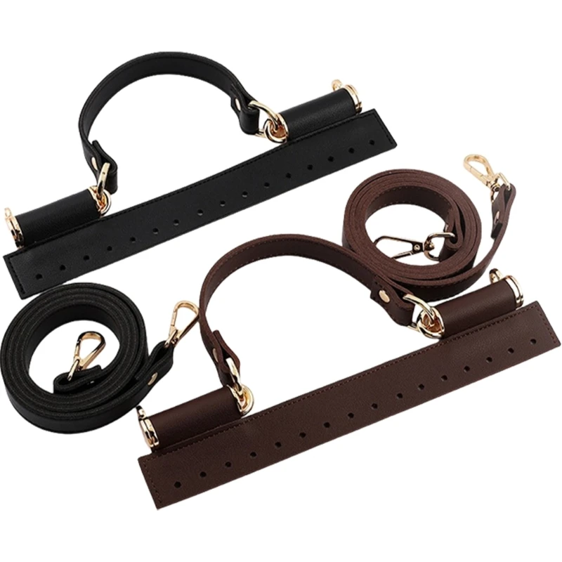 

Quality Woven Bag Parts for Enthusiasts Bag PU Leather Cover Handle and Strap Create Your Unique Charm Accessories