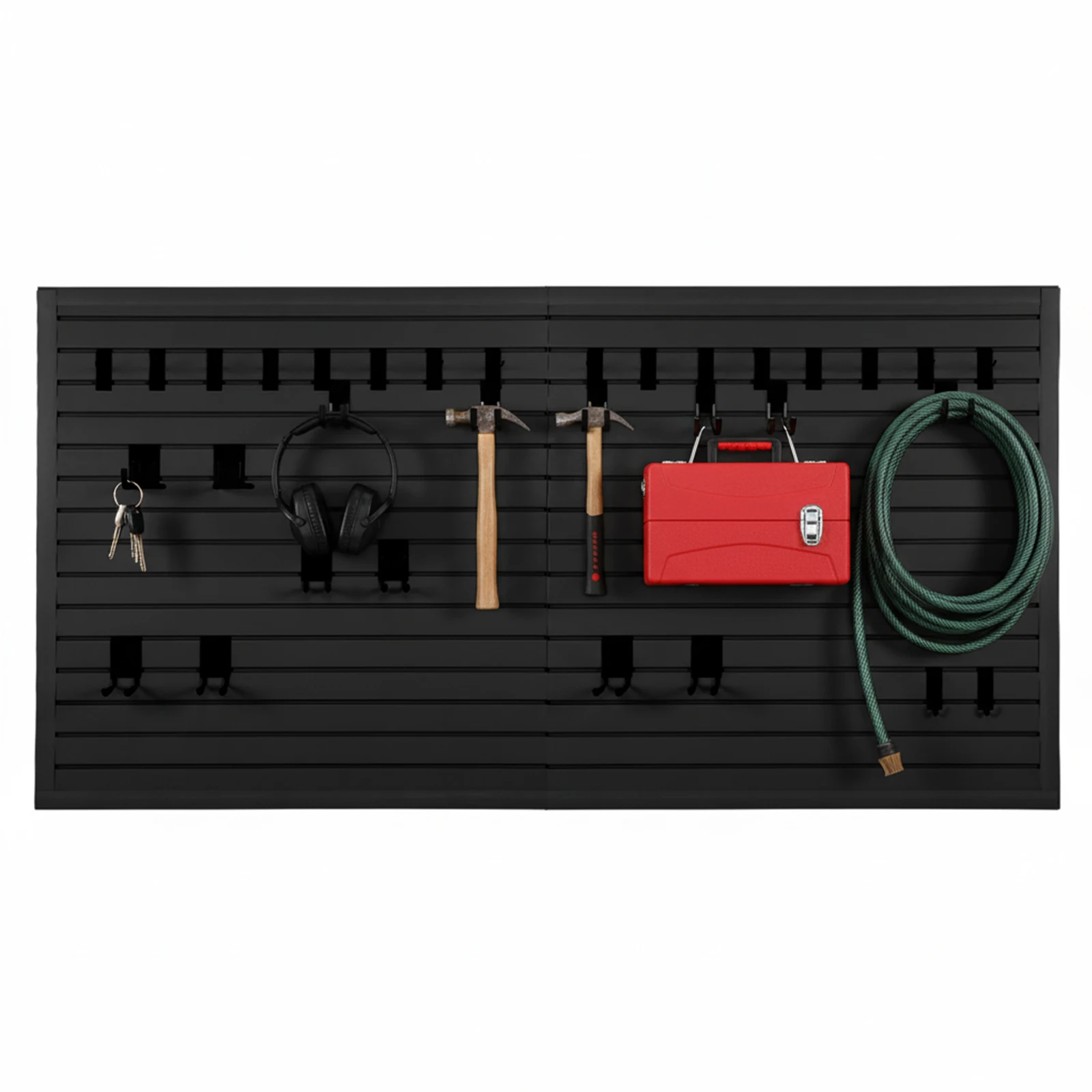 

Панели для стеллажей Slat Wall 4x8 футов, перфорированная доска для инструментов, настенный органайзер для гаражного хранения