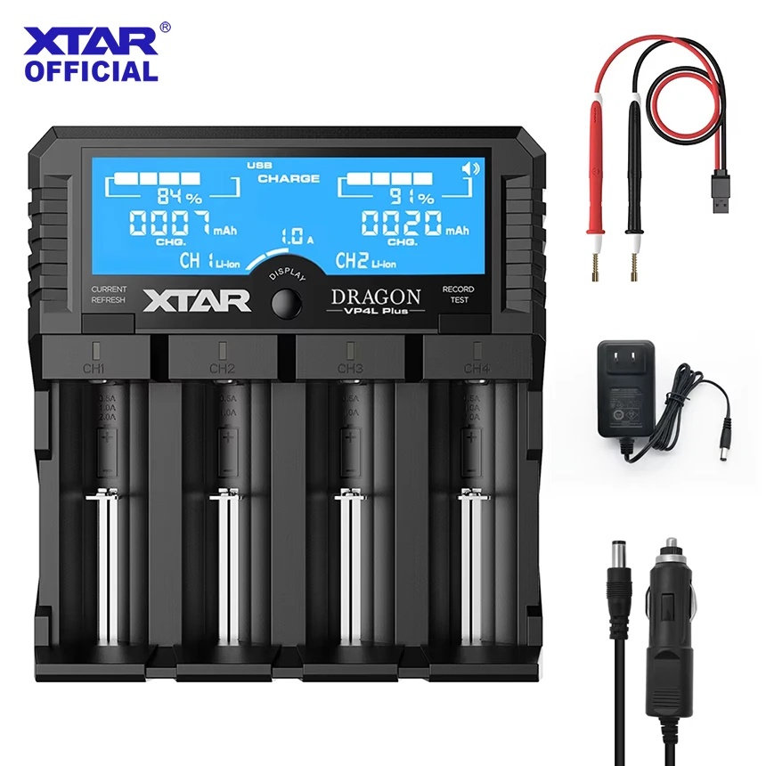 Xtar nowy smok VP4L PLUS AA/AAA pojemność baterii tester napięcia 18650 21700 14500 26650 20700 ładowarka