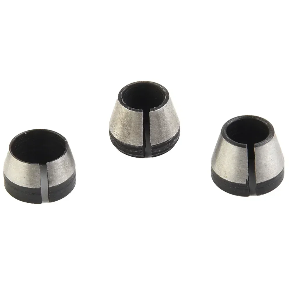 3pcs Collet Chuck Adapter Split Bushing Converters Power Tool Accessories For Chuck Conversion Of Trimming Engraving Machines