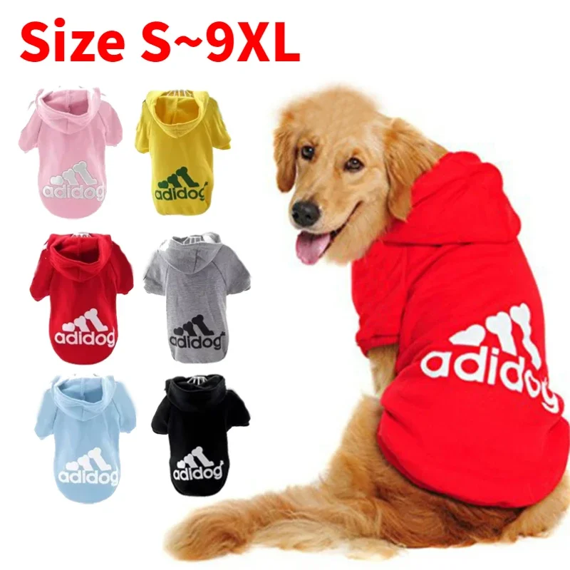 Herbst Winter Warme Hundekleidung Adidog Hund Hoodies Haustier Warmer Mantel für mittelgroße große Hundejacke Pullover Welpen Französische Bulldogge