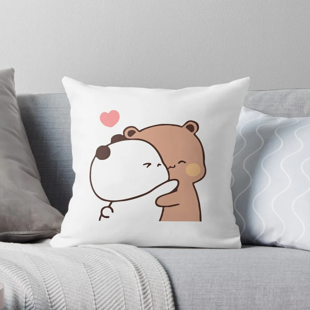 

PANDA BEAR, bubu and dudu HUGS love trend Throw Pillow Pillowcase Cushion Embroidered Cushion Cover