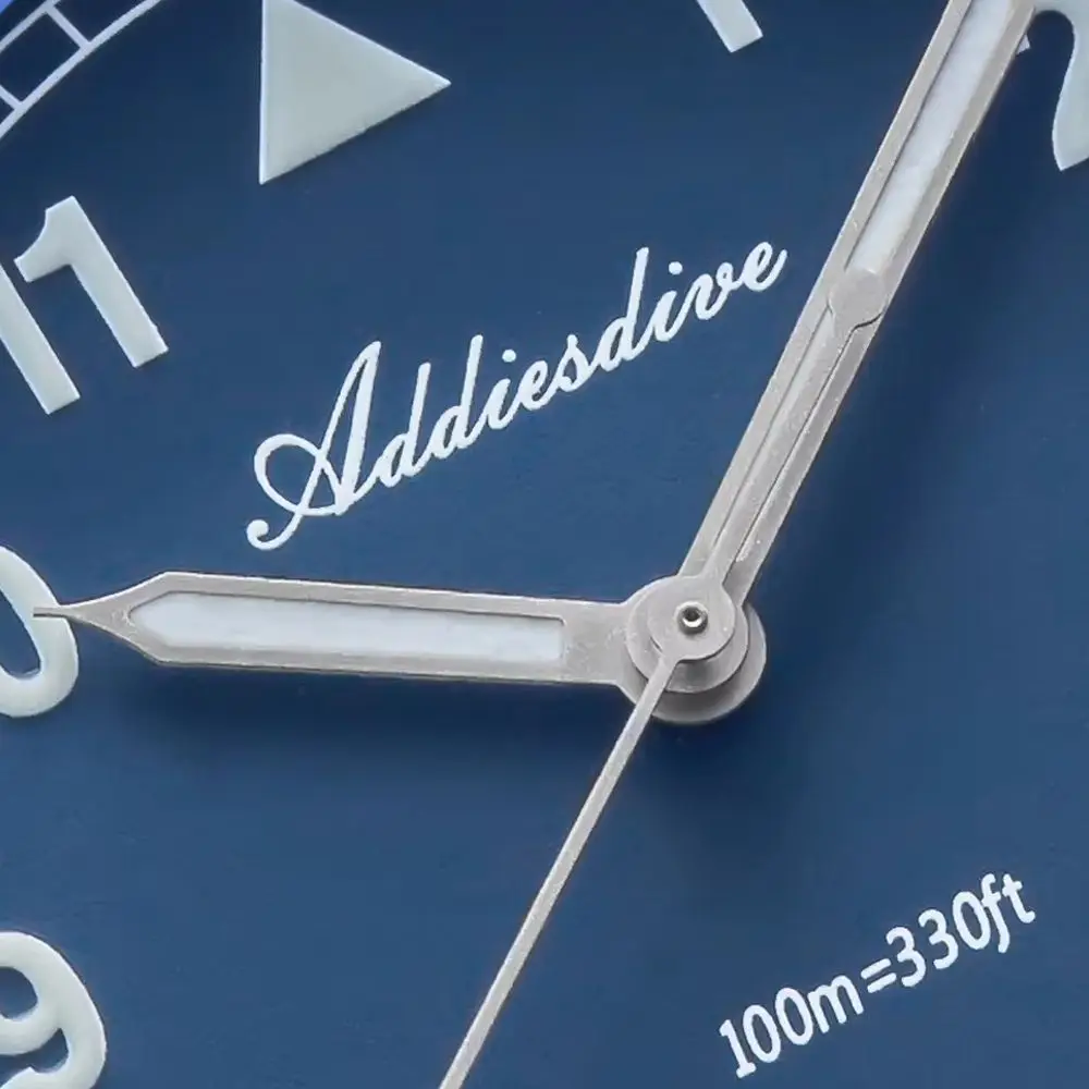 ADDIESDIVE 10Bar Waterproof 316L Stainless Steel Wristwatches 36mm Bubble Mirror Glass Japan VH31 Quartz Watches Fashion Watch