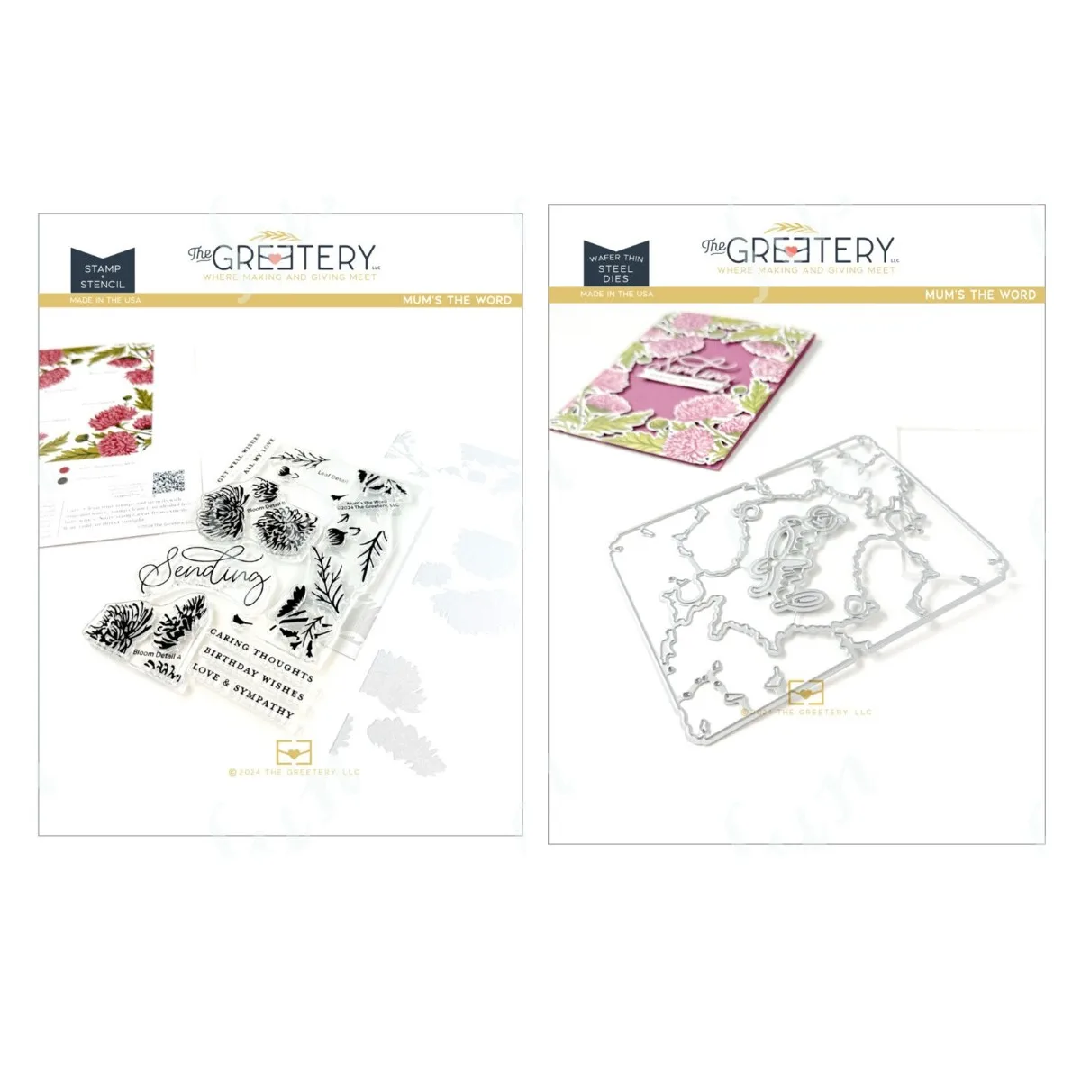 

Scrapbook Decorations 2024 Drawing Stencils Mum’s the Word Clear Stamps Cutting Dies Seal for DIY Scrapbooking Card Making