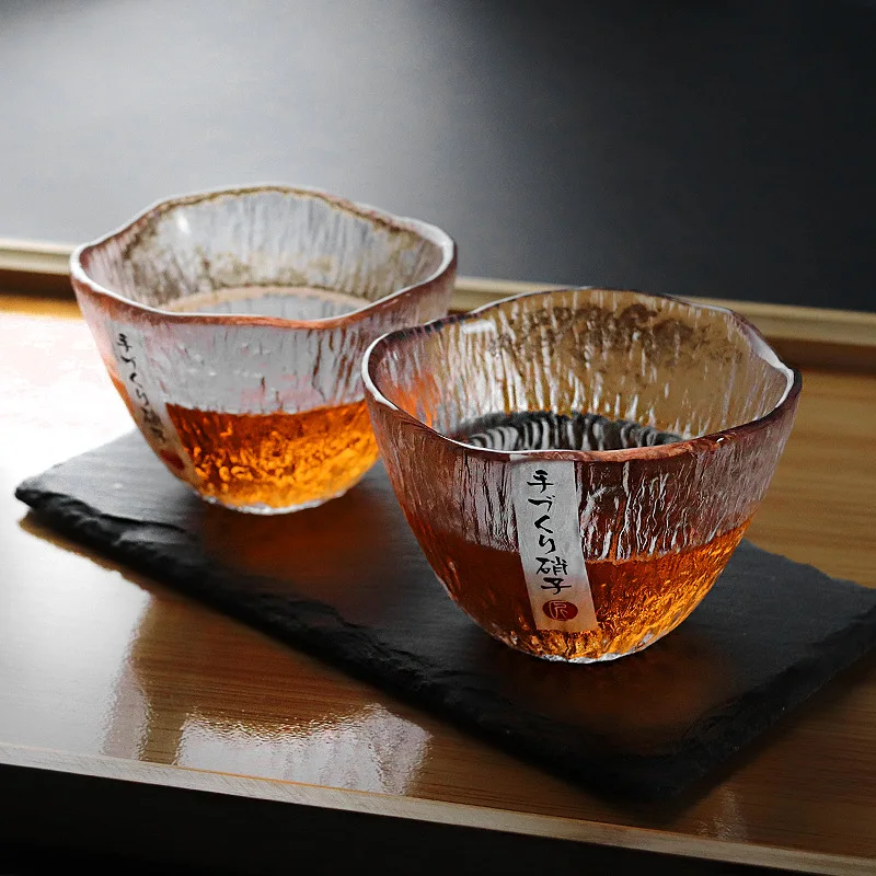 Japanese Glass Tea Cup Large Tea Cup Arabic Coffee Cup Heat-resistant Glazed Tea Cup Wine Cup Kung Fu tea set 150ml