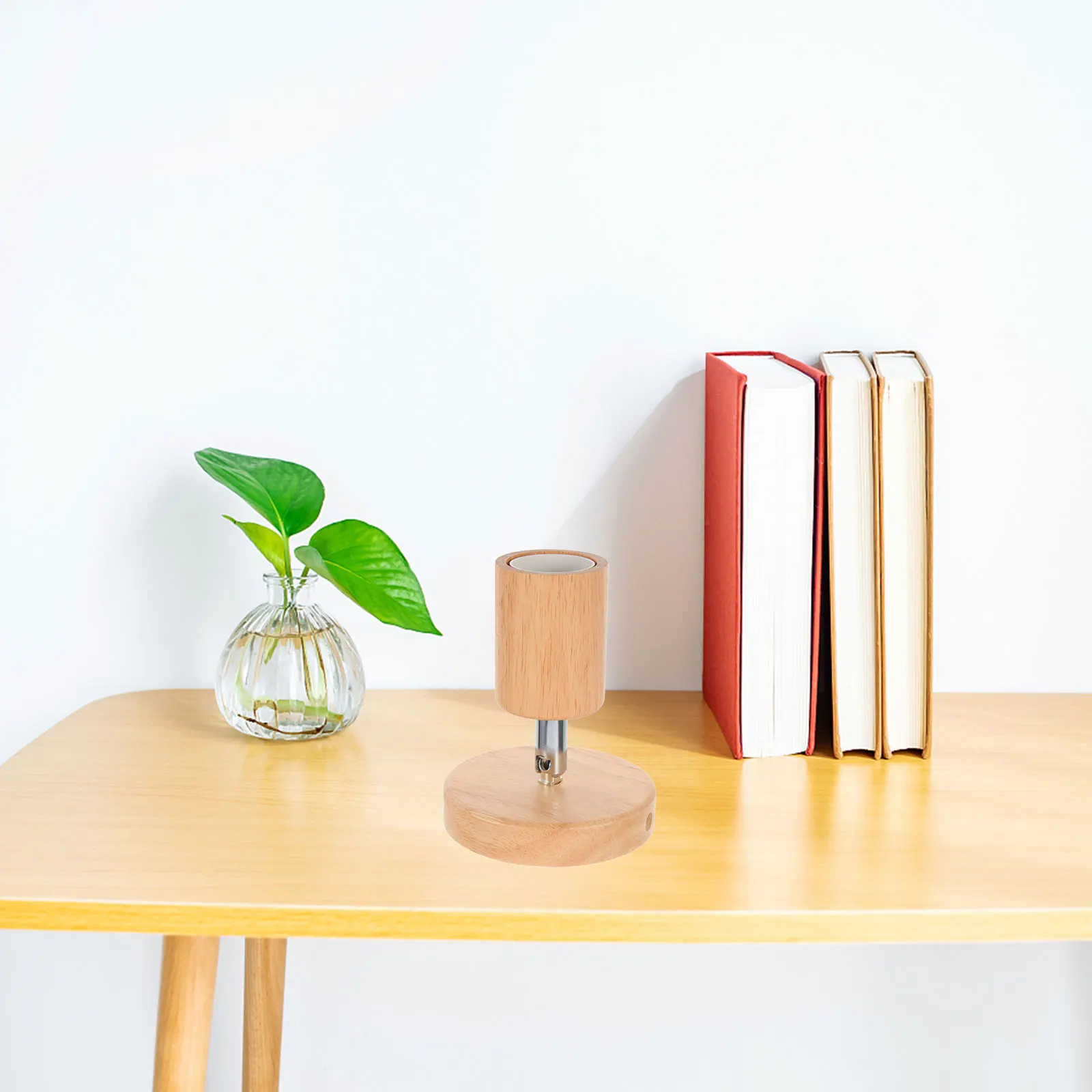 

Wooden Wall E27 Holder Rotatable Socket Vintage Base Wall Light Base Holder Pendant Fixture Modern Design Practical Sturdy