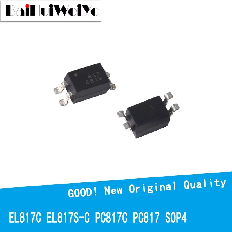 50PCS/LOT EL817C EL817 EL817S-C PC817C PC817 Optocoupler Isolator SMD SOP-4 New IC Amplifier Chip Good Quality