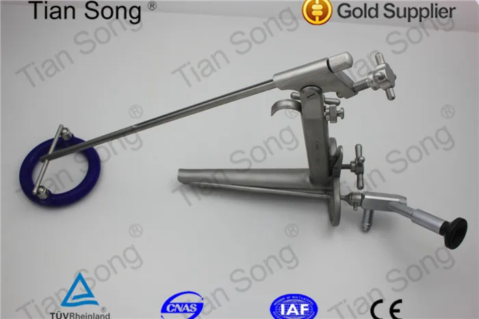 Reusable Medical surgery Throat laryngeal mirror Oblique ENT endoscope holder Self-Retaining