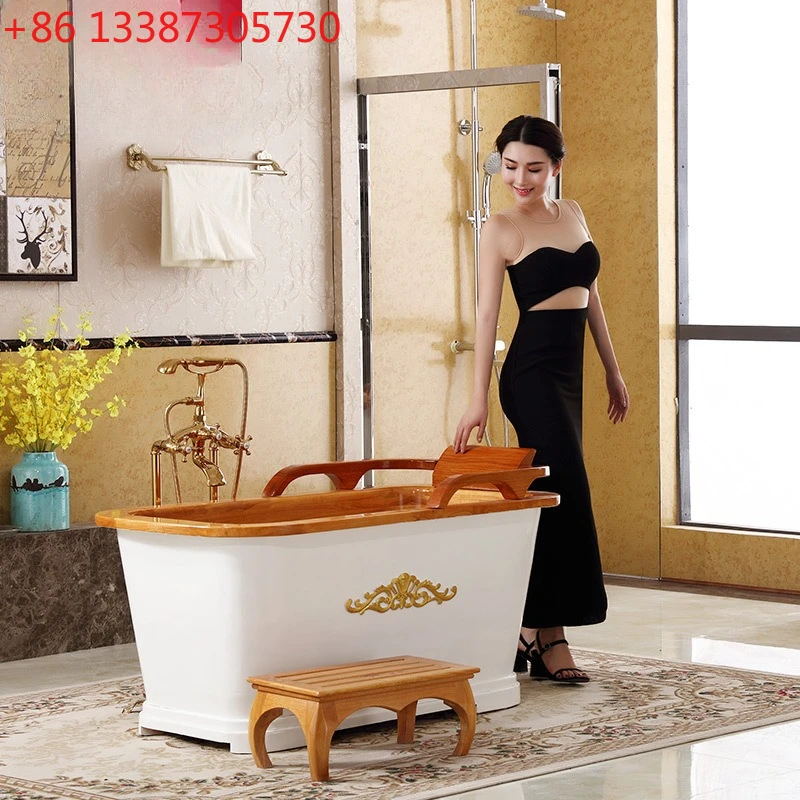 

Beauty salon club imported oak bath barrel