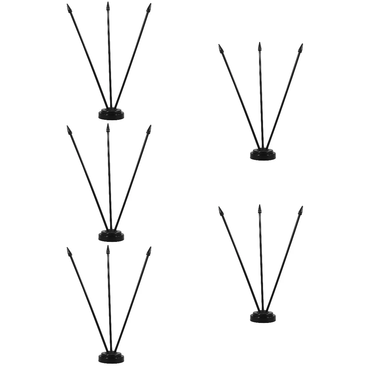 

5pcs 5 PCS Mini Flag Holder for Decoration Flagpole Support Desk Stand Indoor Small Garden Base Lawn