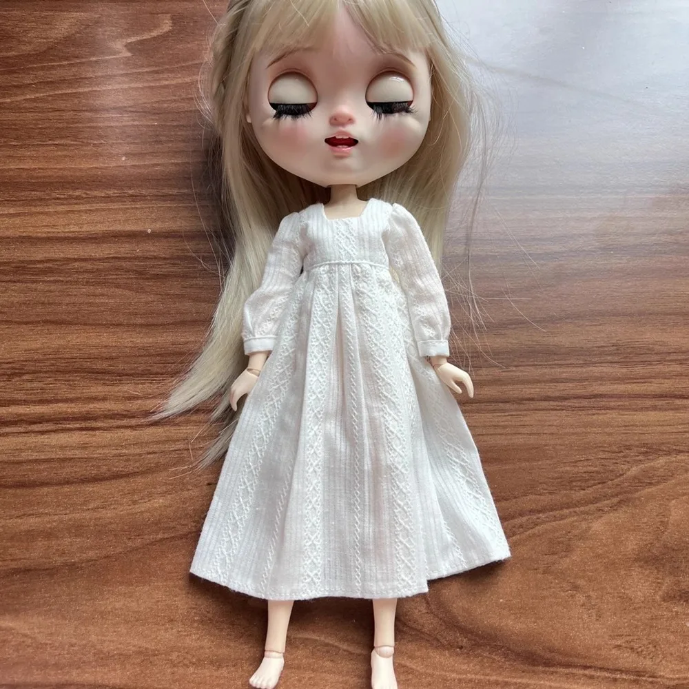 

Fashion Floral Lace Dresses Cute DIY Accessories Base Shirt Tops Mini Princess Clothes for azone ob22/24/27 Dolls
