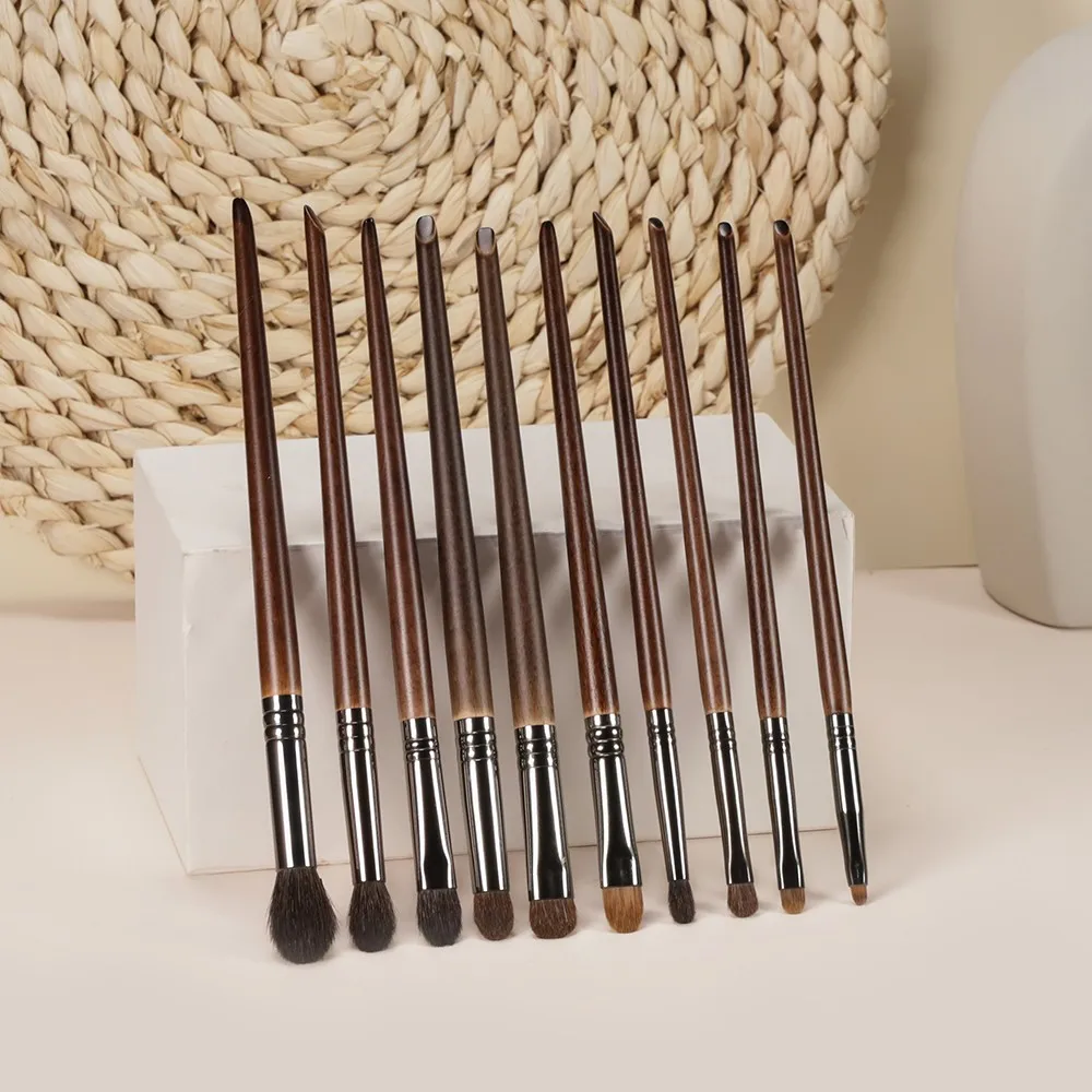 OVW 10 sztuk profesjonalny cień do powiek Eyeliner Blender szczegółowy krótki Shader krem do powiek zestaw pędzli kosmetycznych