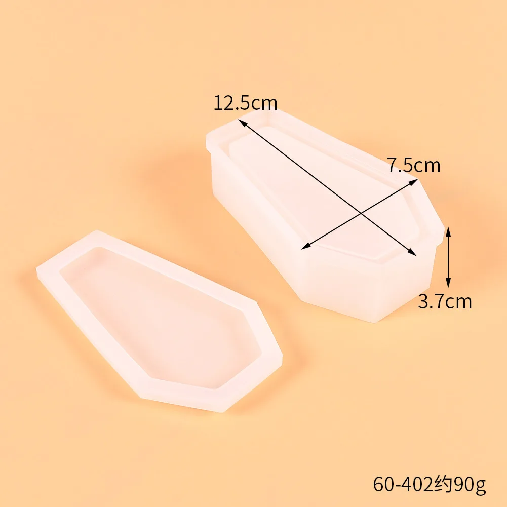 Coffin Skull Halloween Bat Spider Silicone Mold, Epoxy Resin Mould for Pendant Earrings DIY Home Decoration Art view 4