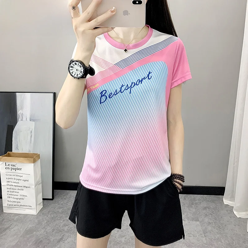 

TUCANO Summer Qui Dry Sports Set Women's Fitn Clothing Casual ort Sve orts Two-Piece Suit Korean Sle Loose Fit
